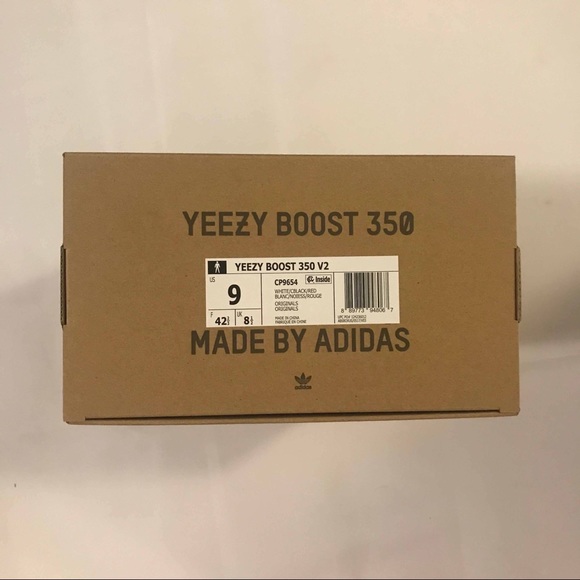 NEW DS Adidas Yeezy Boost 350 V2 “Zebra”, sz 9 - Picture 7 of 7